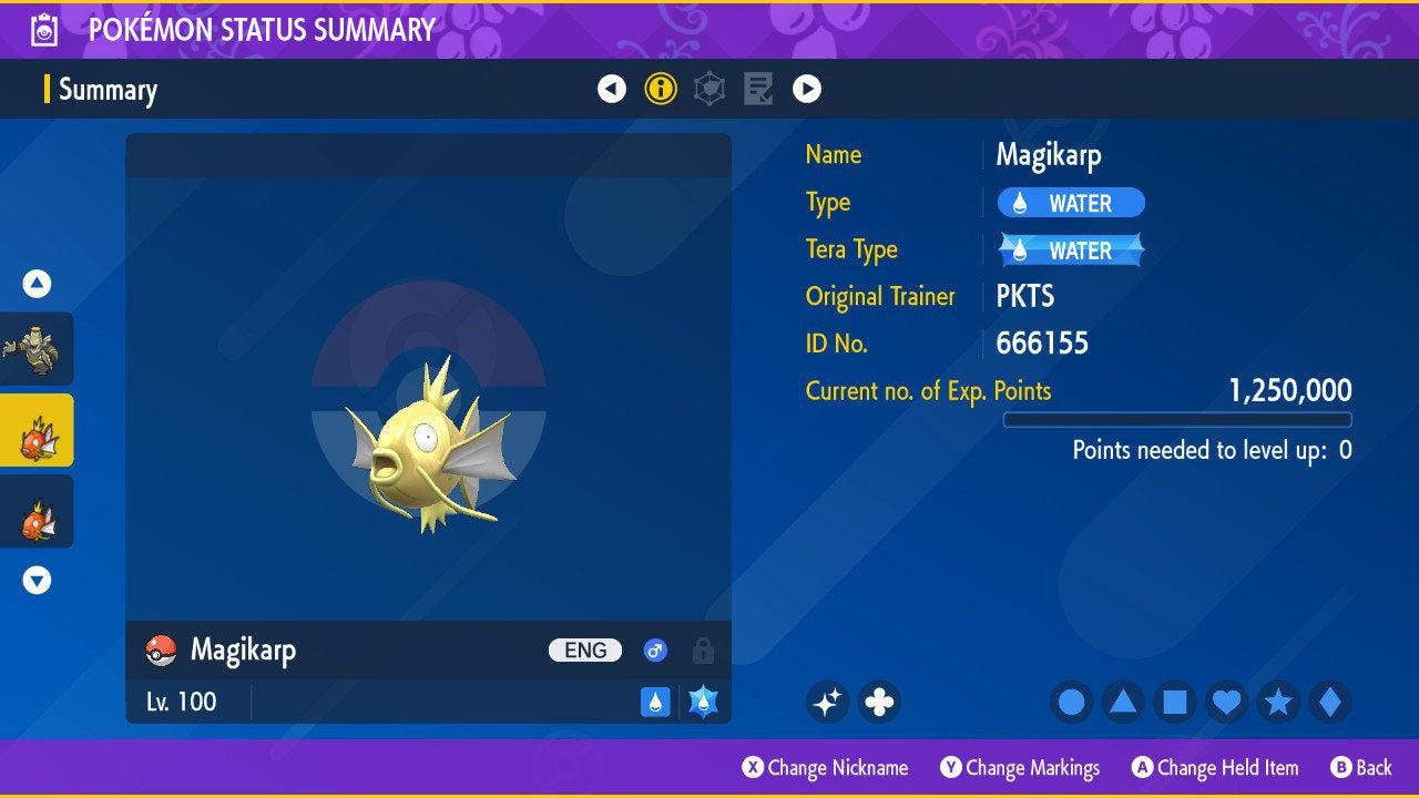 Shiny MAGIKARP Pokémon Scarlet Violet 6IV Competitive Battle Ready - Pokémon Scarlet & Violet digital Pokémon trade image 2