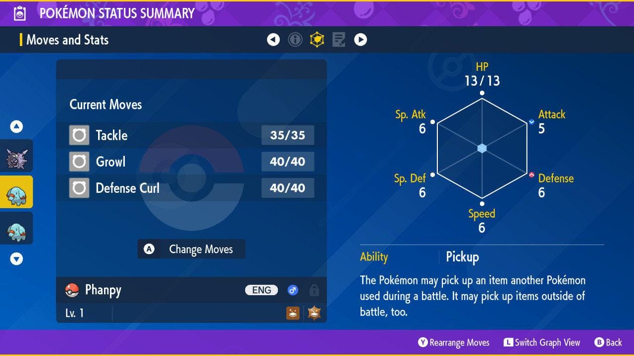 Shiny PHANPY Pokémon Scarlet Violet 6IV Competitive Battle Ready - Pokémon Scarlet & Violet digital Pokémon trade image 2