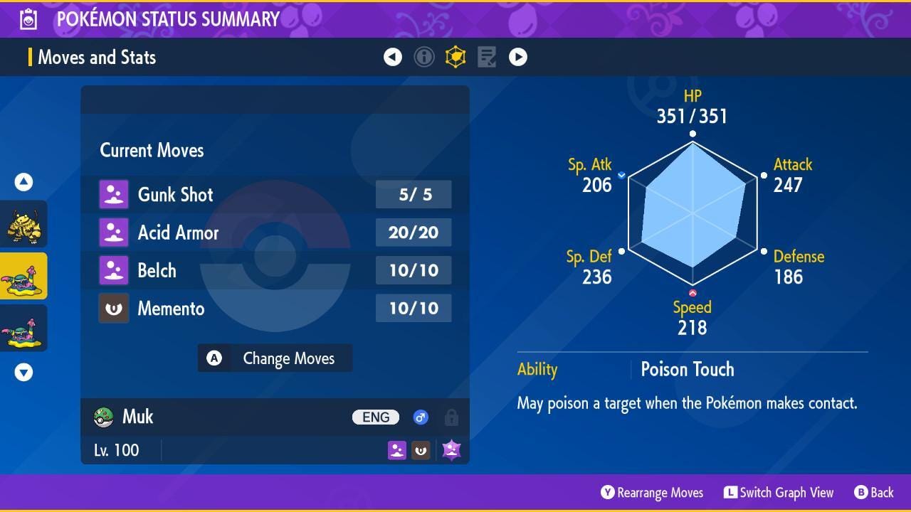 Shiny Alolan Muk Pokémon Scarlet and Violet 6IV Pokemon Legend ZA Competitive - Pokémon Scarlet & Violet digital Pokémon