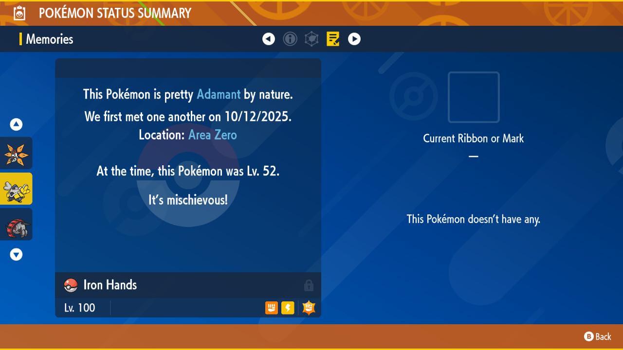 SHINY 6iv IRON HANDS Pokémon Scarlet and Violet 6IV Competitive Battle Ready - Pokémon Scarlet & Violet digital Pokémon trade