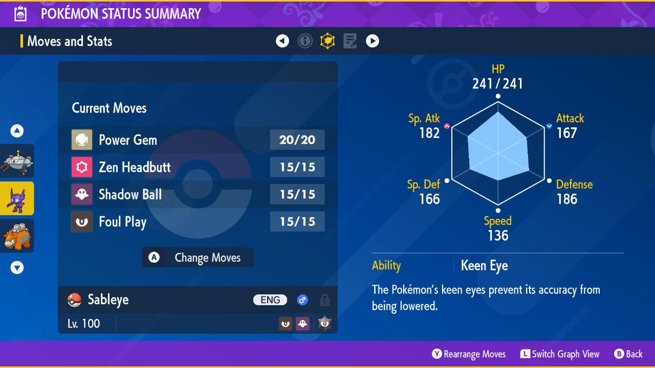 Shiny SABLEYE Pokémon Scarlet Violet 6IV Competitive Battle Ready - Pokémon Scarlet & Violet digital Pokémon trade image 2