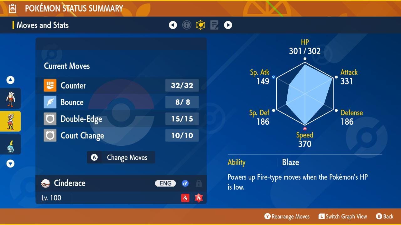 Shiny CINDERACE Pokémon Scarlet Violet 6IV Competitive Battle Ready - Pokémon Scarlet & Violet digital Pokémon trade image 2
