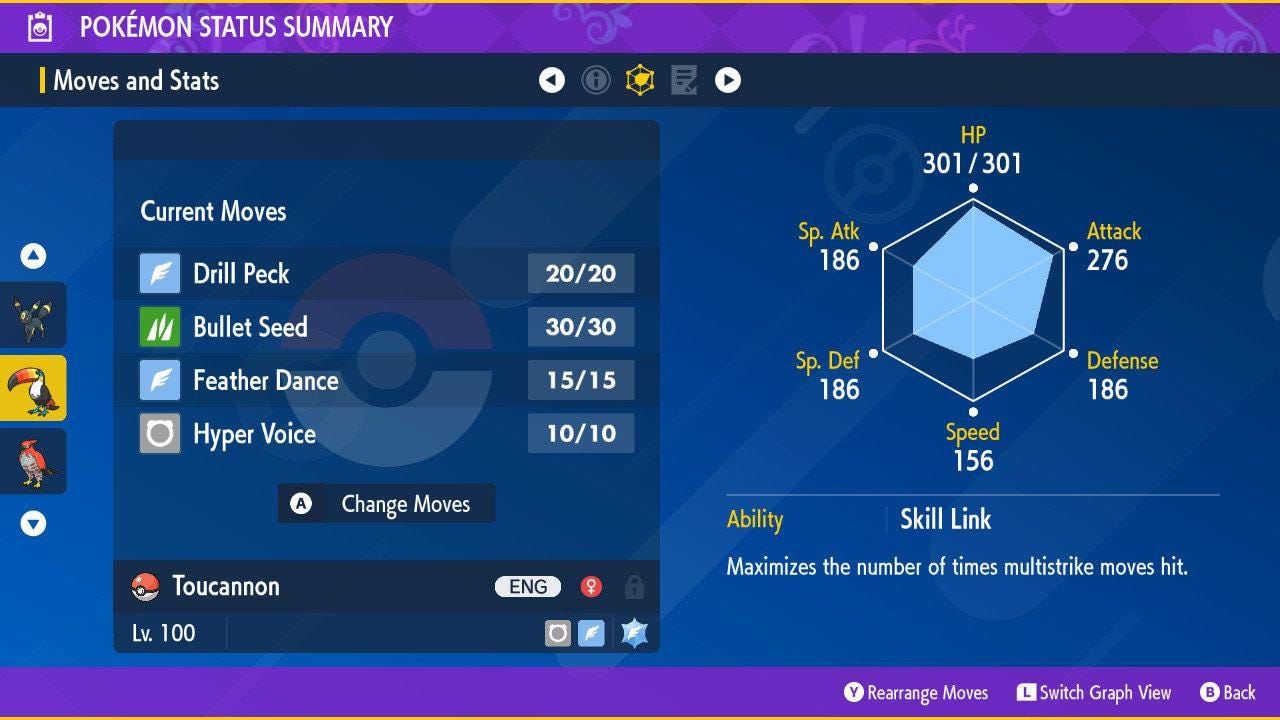 Shiny TOUCANNON Pokémon Scarlet Violet 6IV Competitive Battle Ready – image 2