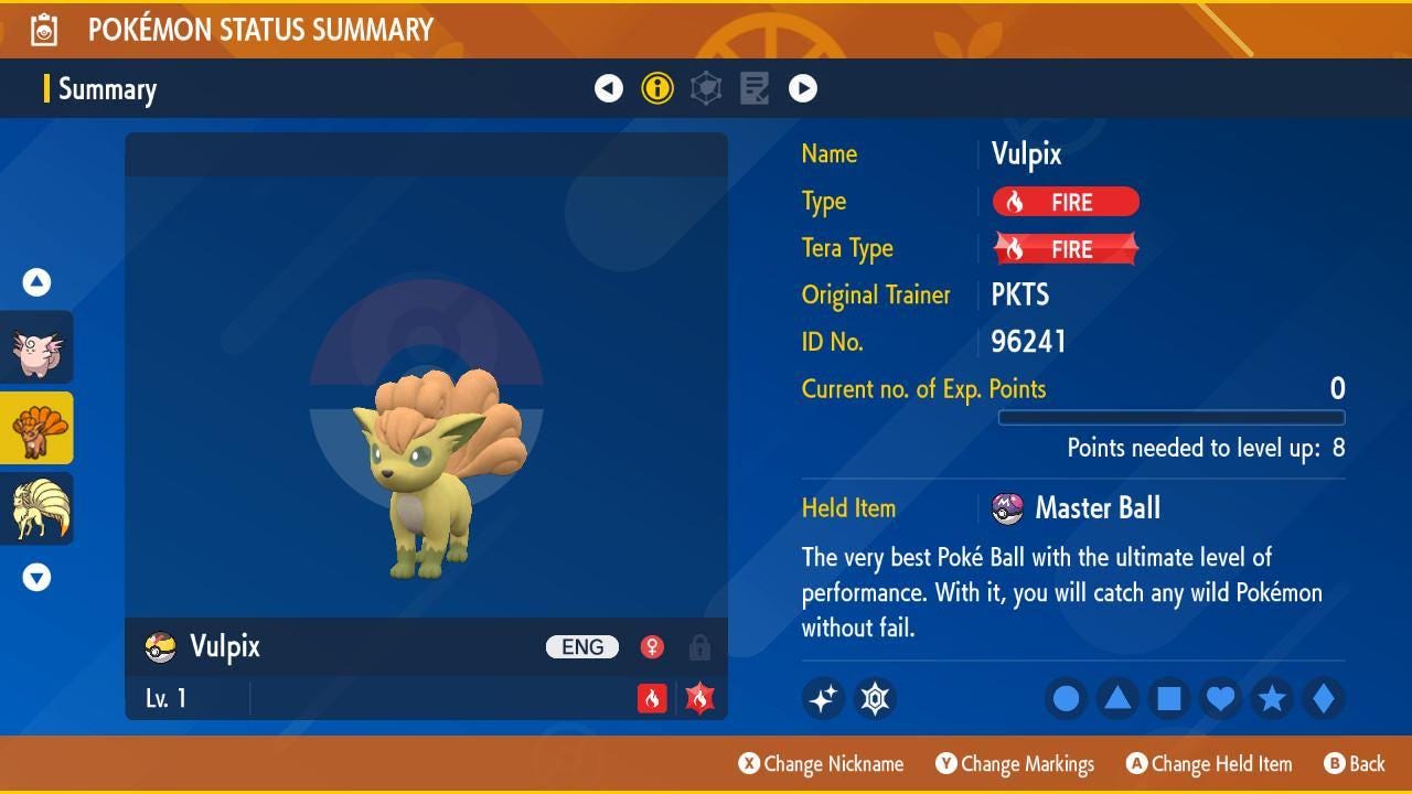 Pokemon Scarlet and Violet Shiny VULPIX 6IV Competitive Battle Ready - Pokémon Scarlet & Violet digital Pokémon trade image 2