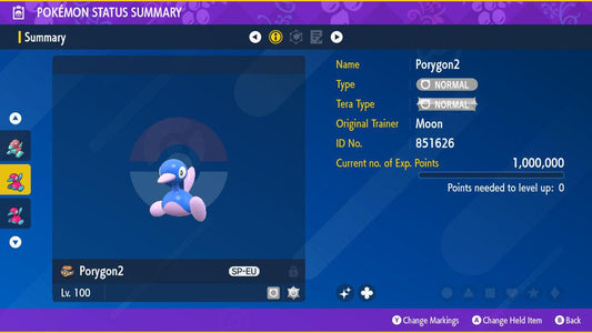 Shiny PORYGON2 Pokémon Scarlet and Violet 6IV Competitive Battle Ready - Pokémon Scarlet & Violet digital Pokémon trade by