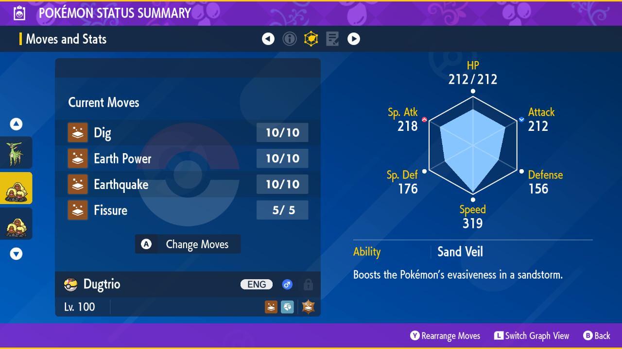 Shiny Alolan Dugtrio Pokémon Scarlet and Violet 6IV Pokemon Legend ZA Competitive - Pokémon Scarlet & Violet digital Pokémon