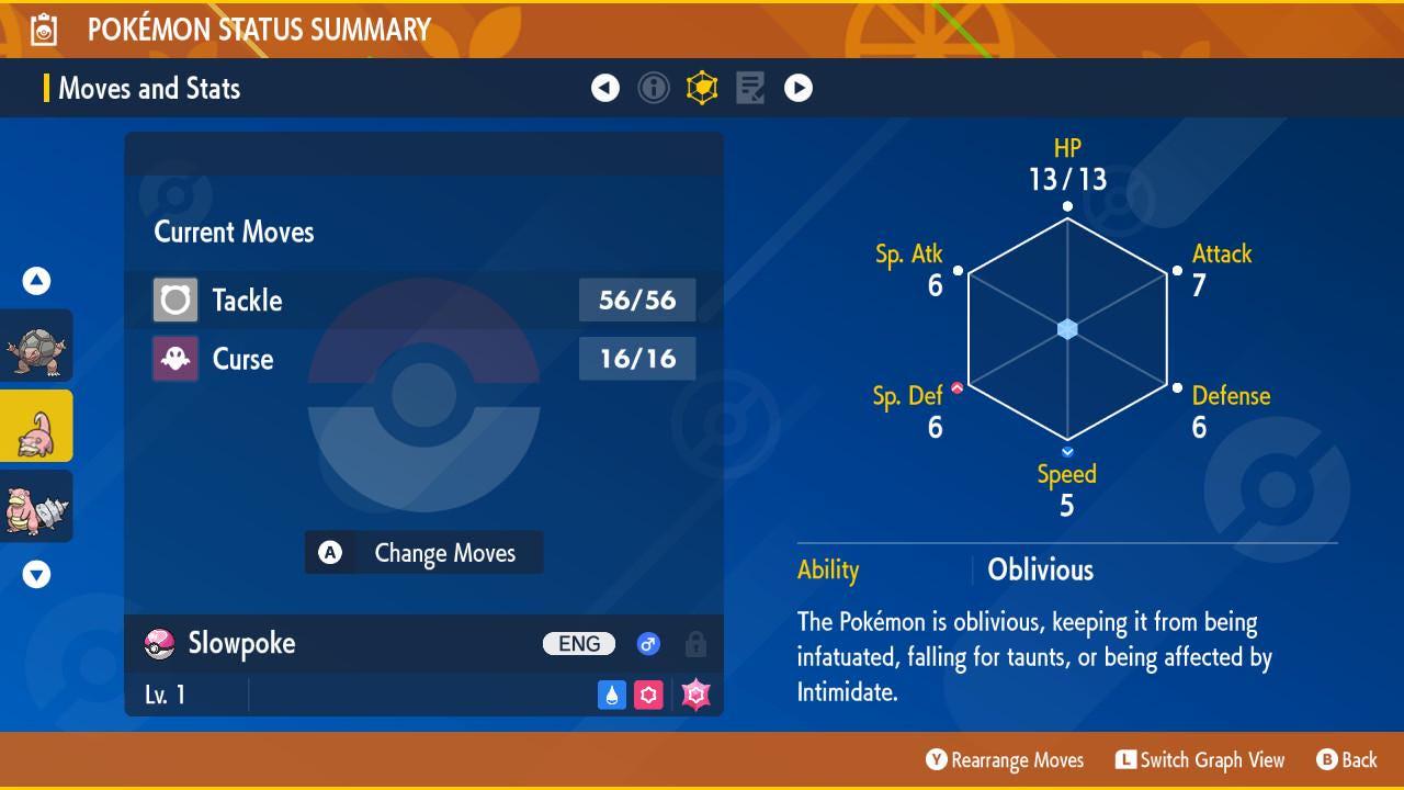 Pokemon Scarlet and Violet Shiny SLOWPOKE 6IV Competitive Battle Ready - Pokémon Scarlet & Violet digital Pokémon trade image