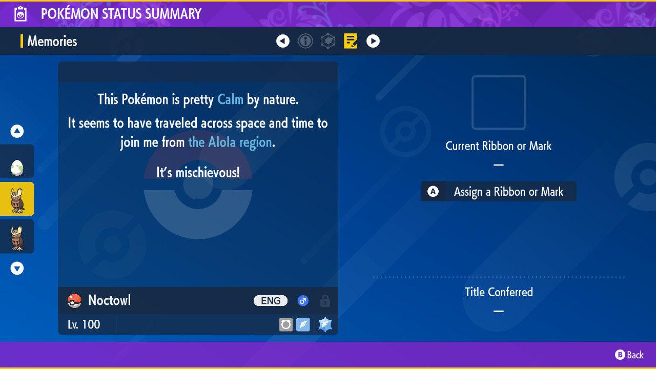 Shiny NOCTOWL Pokémon Scarlet Violet 6IV Competitive Battle Ready - Pokémon Scarlet & Violet digital Pokémon trade image 3