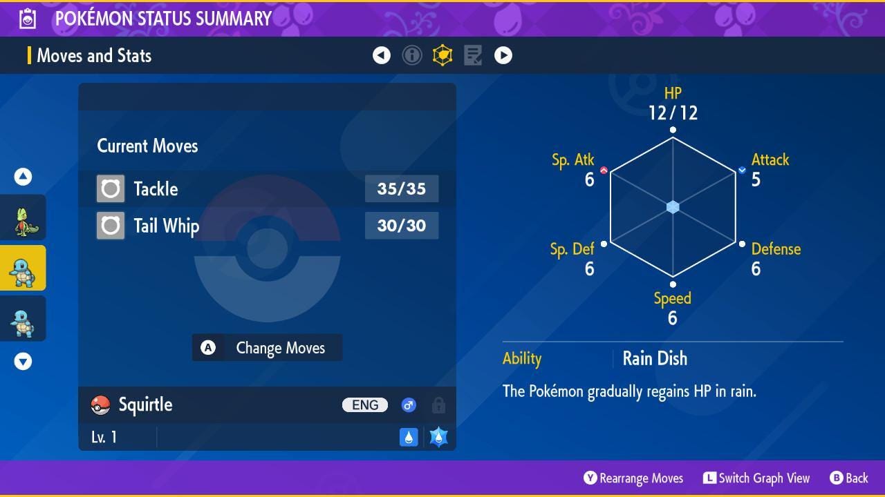 Shiny SQUIRTLE Pokémon Scarlet and Violet 6IV Competitive Battle Ready - Pokémon Scarlet & Violet digital Pokémon trade image