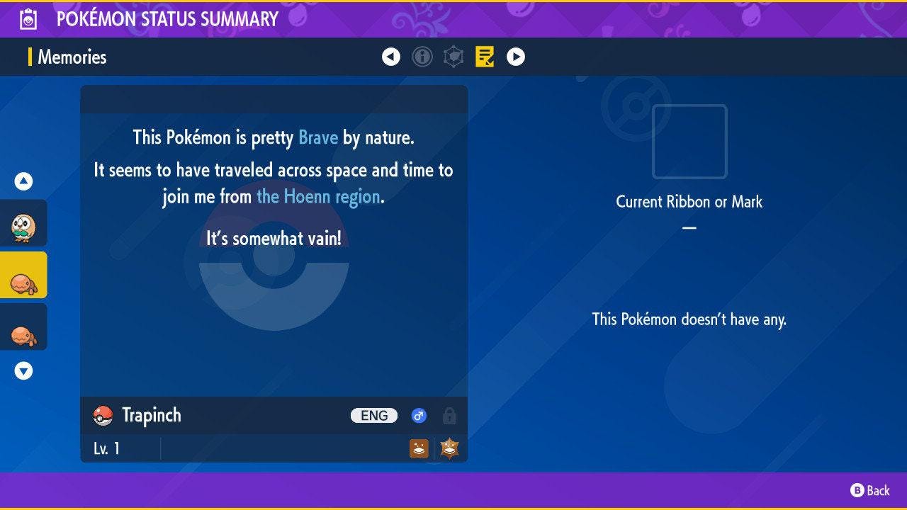 Shiny TRAPINCH Pokémon Scarlet Violet 6IV Competitive Battle Ready - Pokémon Scarlet & Violet digital Pokémon trade image 3