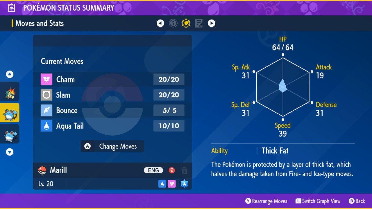 Shiny MARILL Pokémon Scarlet Violet 6IV Competitive Battle Ready - Pokémon Scarlet & Violet digital Pokémon trade image 3