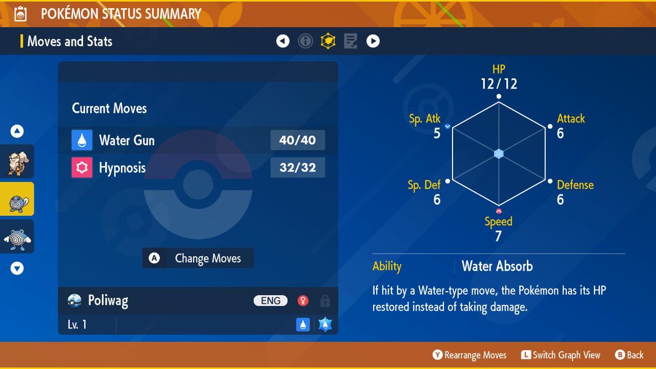 Pokemon Scarlet and Violet Shiny POLIWAG 6IV Competitive Battle Ready - Pokémon Scarlet & Violet digital Pokémon trade image