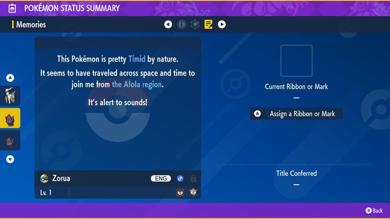 Shiny ZORUA Pokémon Scarlet Violet 6IV Competitive Battle Ready - Pokémon Scarlet & Violet digital Pokémon trade image 3