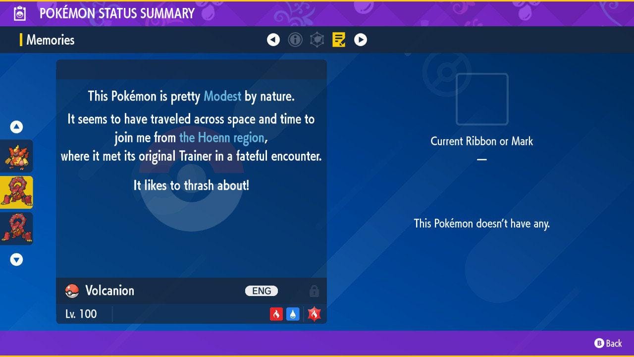 Non Shiny VOLCANION Pokémon Scarlet and Violet 6IV Pokemon Non Competitive Battle - Pokémon Scarlet & Violet digital Pokémon