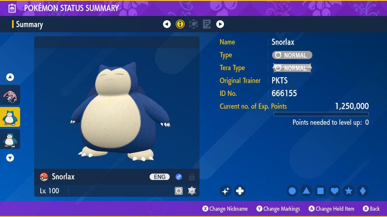 Shiny SNORLAX Pokémon Scarlet Violet 6IV Competitive Battle Ready - Pokémon Scarlet & Violet digital Pokémon trade by