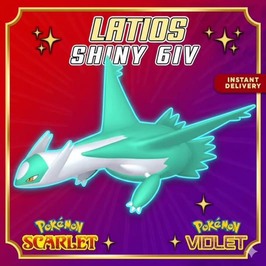 Shiny LATIOS Pokémon Scarlet and Violet 6IV Competitive Battle Ready - Pokémon Scarlet & Violet digital Pokémon trade by