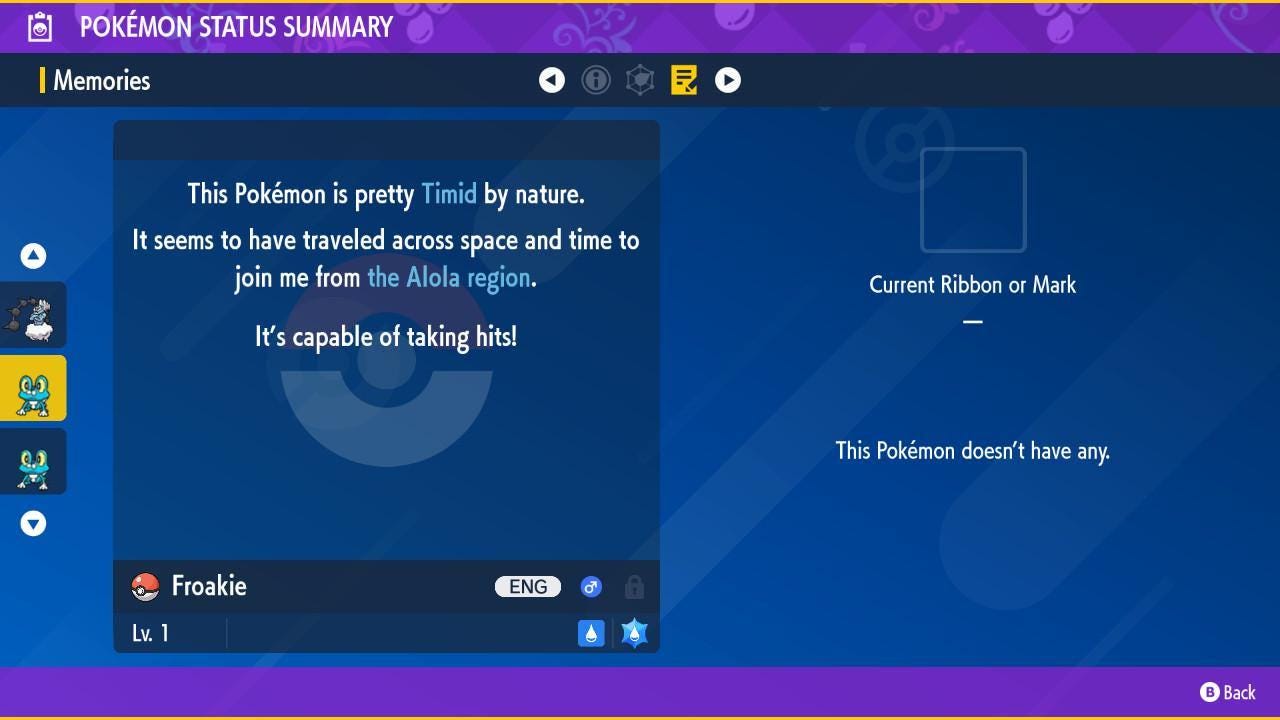 Shiny FROAKIE Pokémon Scarlet Violet 6IV Competitive Battle Ready - Pokémon Scarlet & Violet digital Pokémon trade image 3