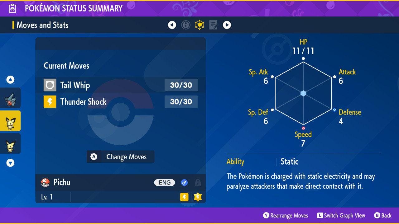 Shiny PICHU Pokémon Scarlet Violet 6IV Competitive Battle Ready - Pokémon Scarlet & Violet digital Pokémon trade image 2
