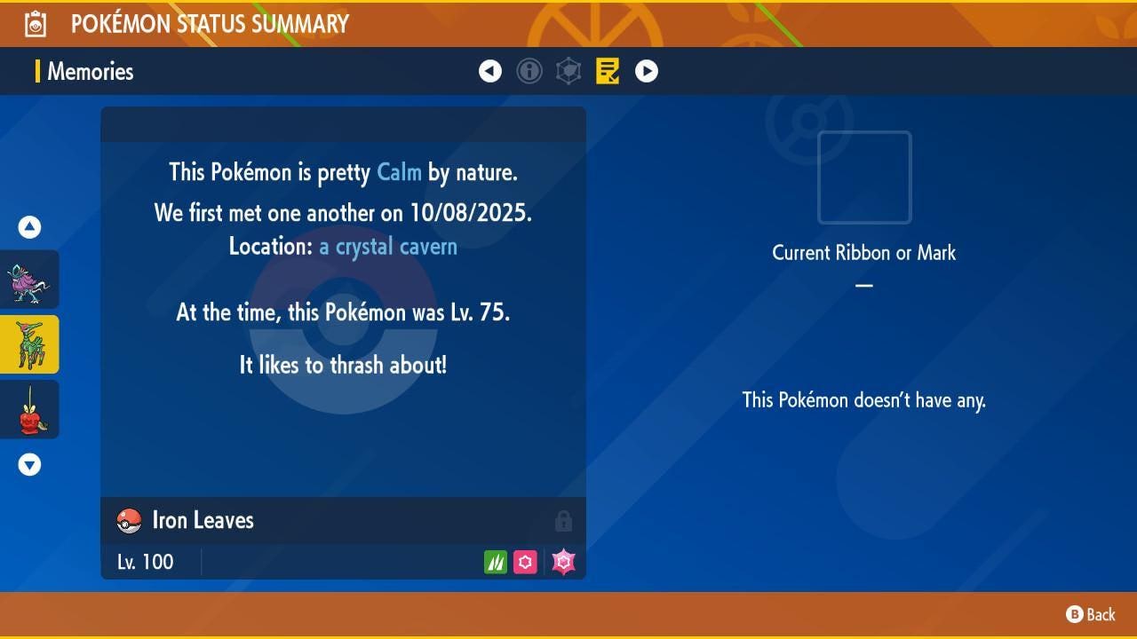 Non Shiny IRON LEAVES Ev Trained Scarlet Violet Pokémon Battle Ready Competitive - Pokémon Scarlet & Violet digital Pokémon