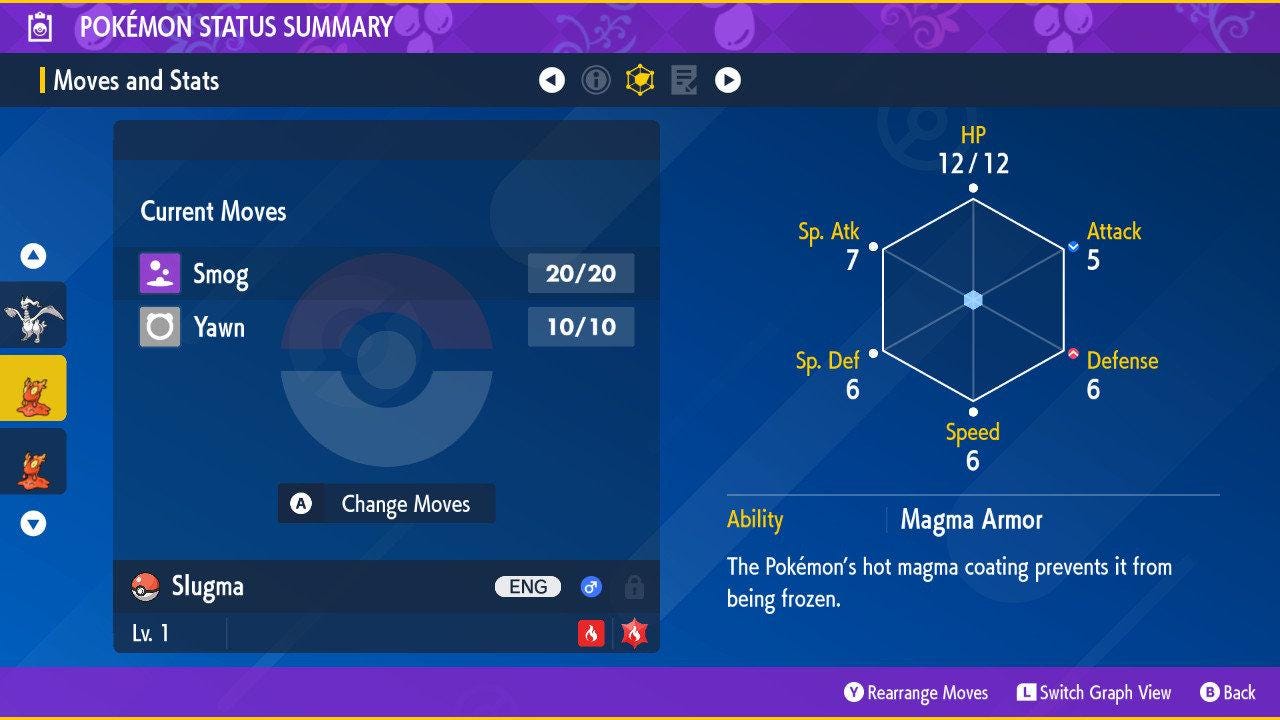 Shiny SLUGMA Pokémon Scarlet Violet 6IV Competitive Battle Ready - Pokémon Scarlet & Violet digital Pokémon trade image 2