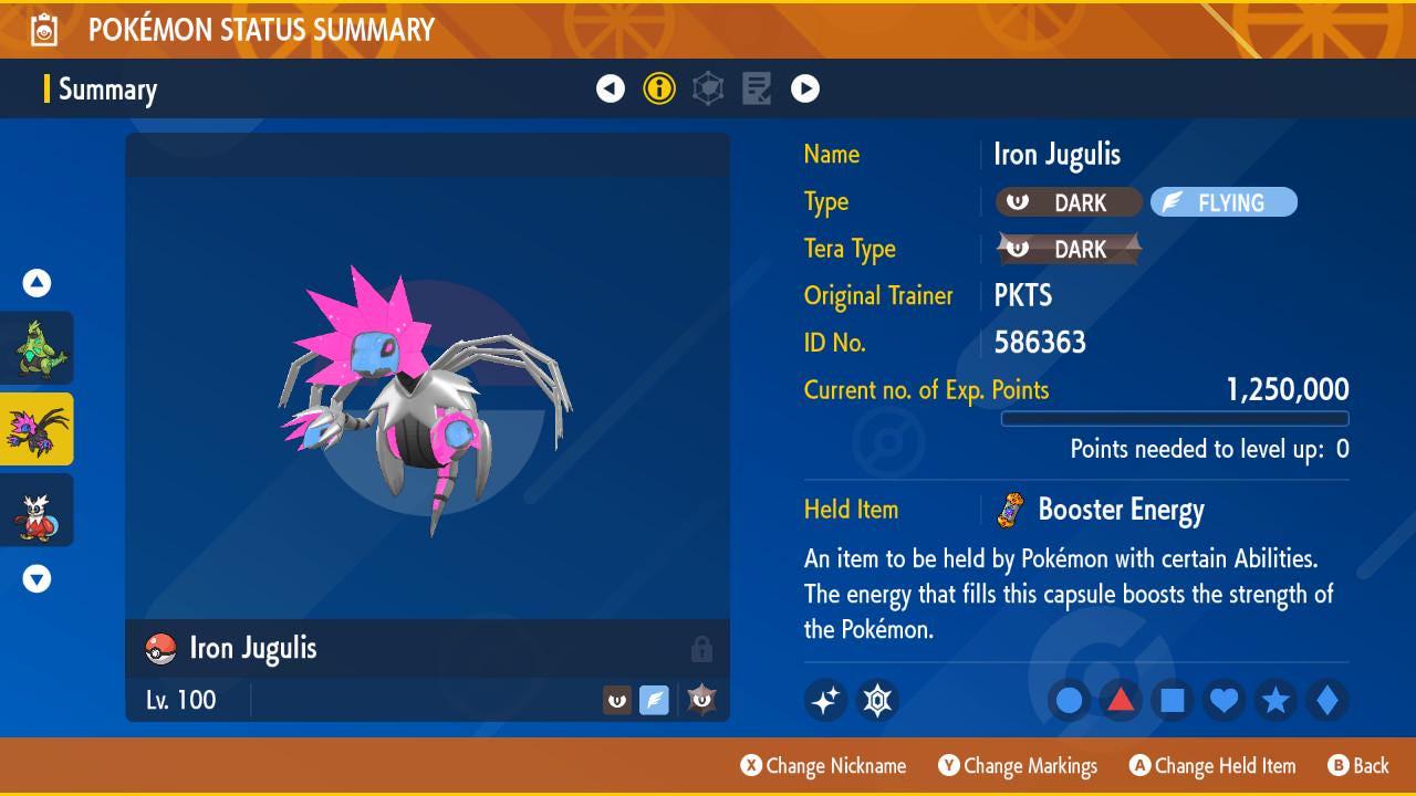 SHINY 6iv IRON JUGULIS Pokémon Scarlet and Violet 6IV Competitive Battle Ready - Pokémon Scarlet & Violet digital Pokémon