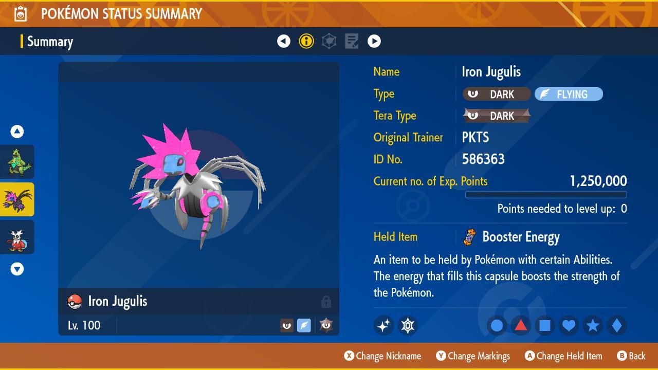 SHINY 6iv IRON JUGULIS Pokémon Scarlet and Violet 6IV Competitive Battle Ready – image 2