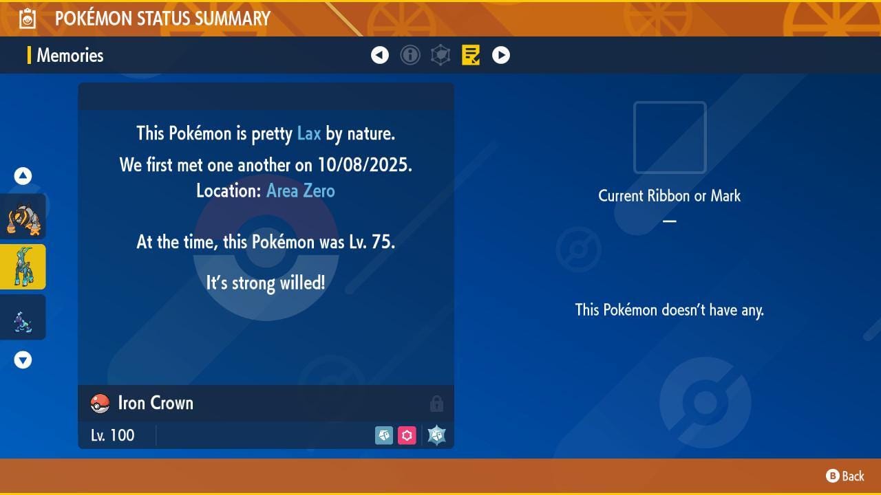 Non Shiny IRON CROWN Ev Trained Scarlet Violet Pokémon Battle Ready Competitive - Pokémon Scarlet & Violet digital Pokémon