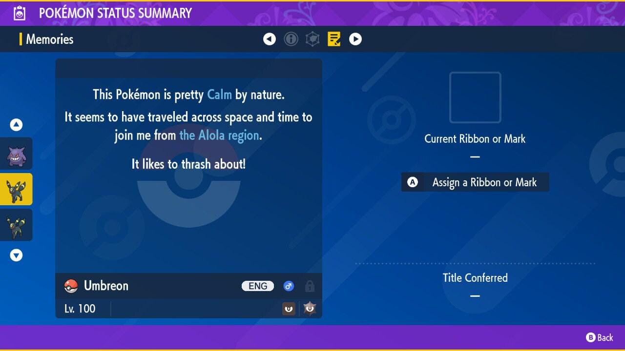 Shiny UMBREON Pokémon Scarlet Violet 6IV Competitive Battle Ready - Pokémon Scarlet & Violet digital Pokémon trade image 3