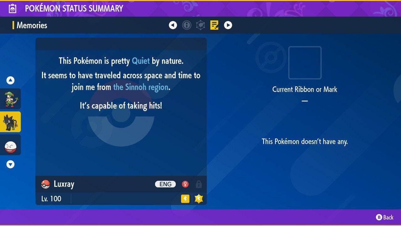 Shiny LUXRAY Pokémon Scarlet Violet 6IV Competitive Battle Ready - Pokémon Scarlet & Violet digital Pokémon trade image 3