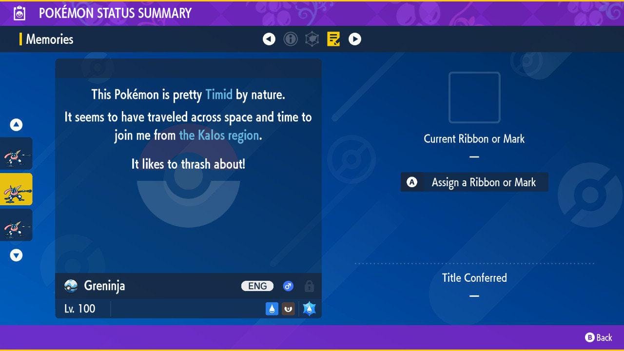 Shiny ASH GRENINJA Pokémon Scarlet and Violet 6IV Pokemon Competitive Battle Ready - Pokémon Scarlet & Violet digital Pokémon