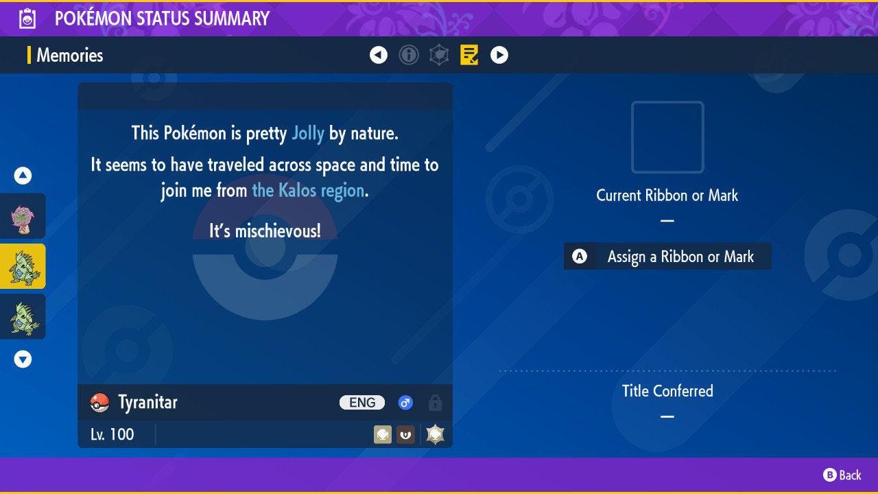 Shiny TYRANITAR Pokémon Scarlet Violet 6IV Competitive Battle Ready - Pokémon Scarlet & Violet digital Pokémon trade image 3