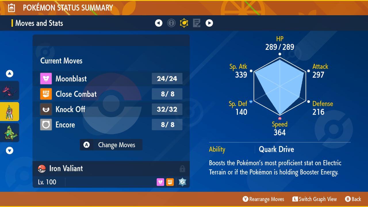 SHINY 6iv IRON VALIANT Pokémon Scarlet and Violet 6IV Competitive Battle Ready – image 4