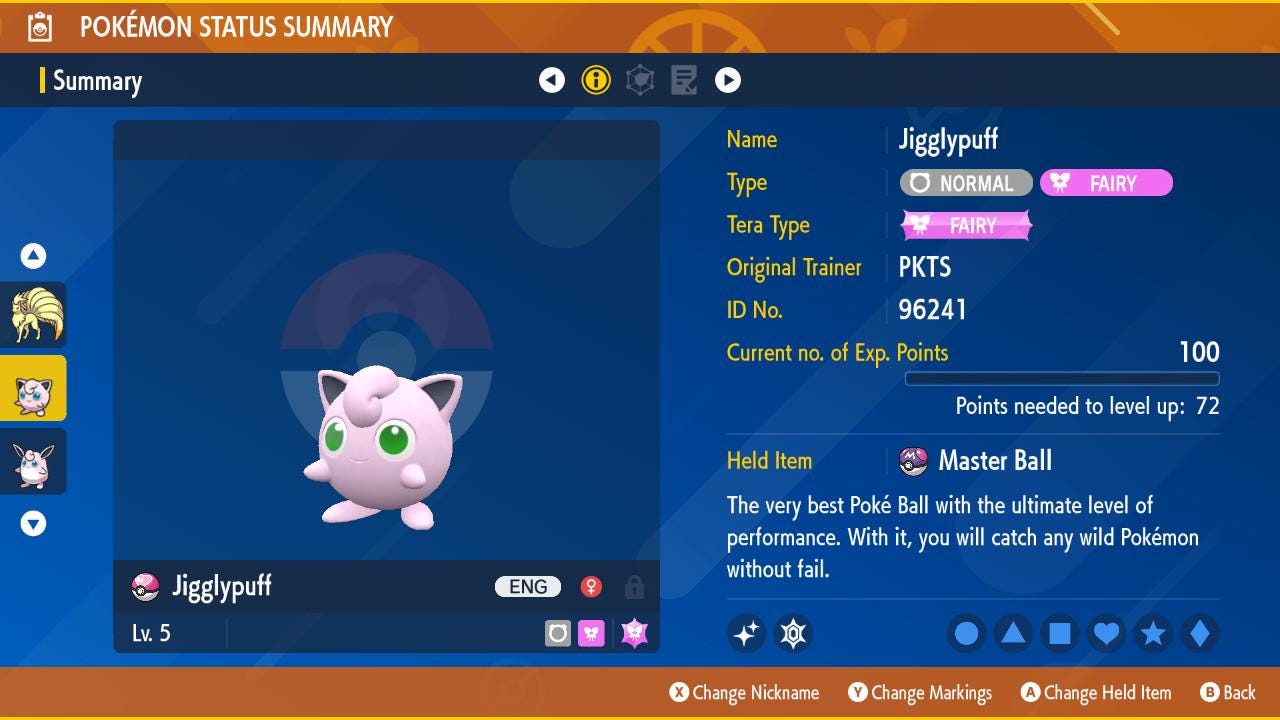 Pokemon Scarlet and Violet Shiny JIGGLYPUFF 6IV Competitive Battle Ready - Pokémon Scarlet & Violet digital Pokémon trade
