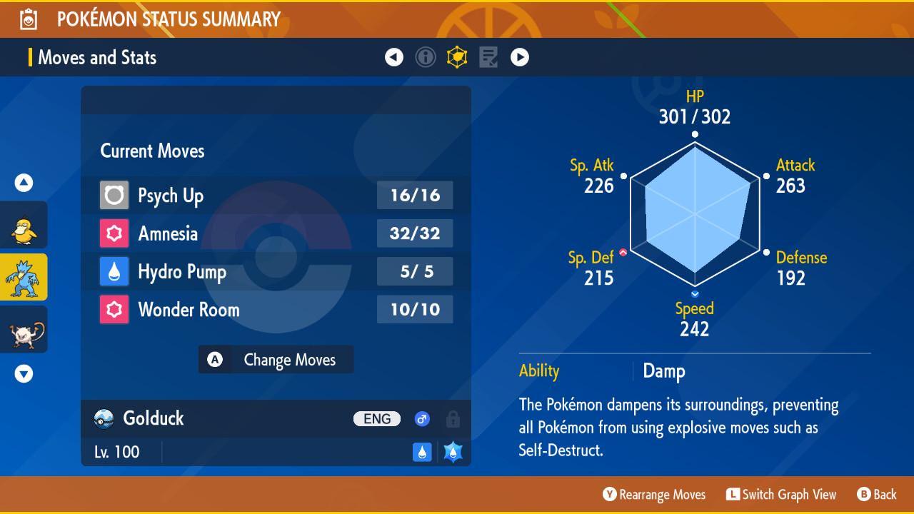 Pokemon Scarlet and Violet Shiny GOLDUCK 6IV Competitive Battle Ready - Pokémon Scarlet & Violet digital Pokémon trade image