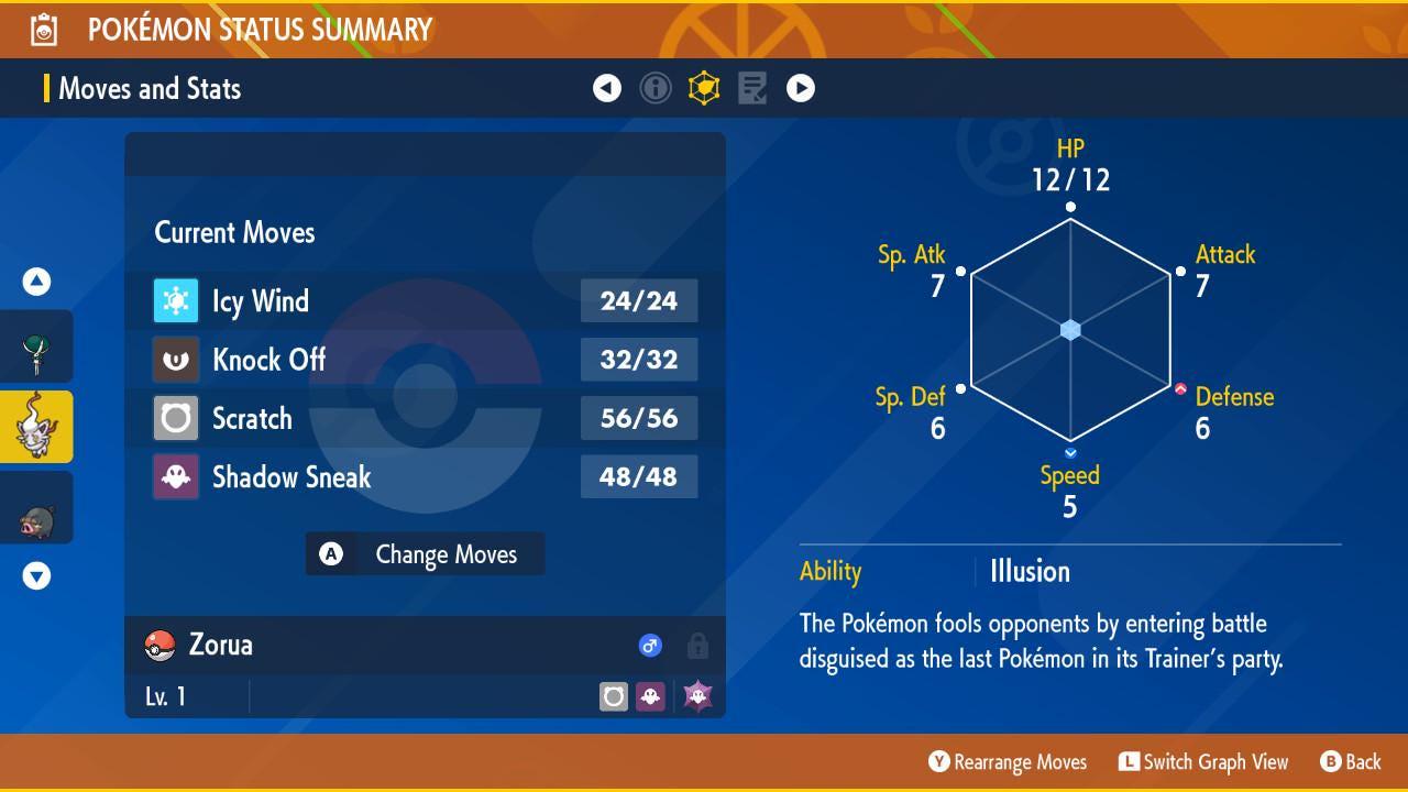 Shiny Hisuian ZORUA Pokémon Scarlet Violet 6IV Competitive Battle Ready - Pokémon Scarlet & Violet digital Pokémon trade