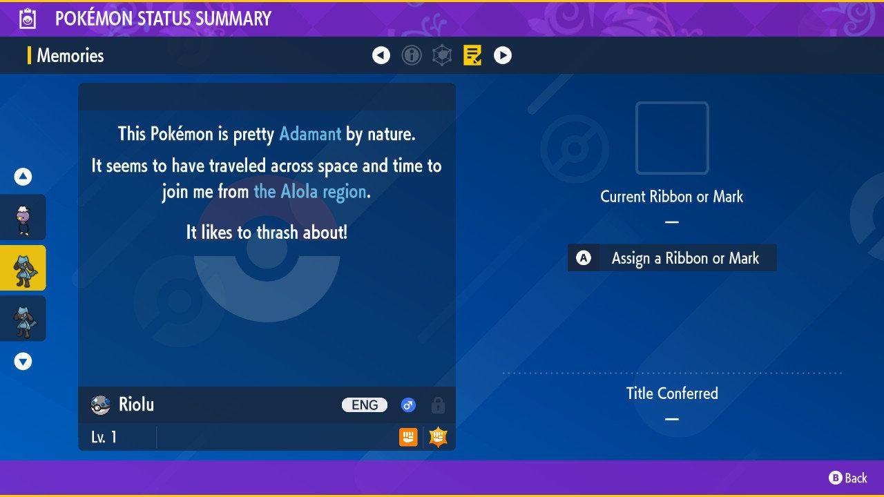 Shiny RIOLU Pokémon Scarlet Violet 6IV Competitive Battle Ready - Pokémon Scarlet & Violet digital Pokémon trade image 3