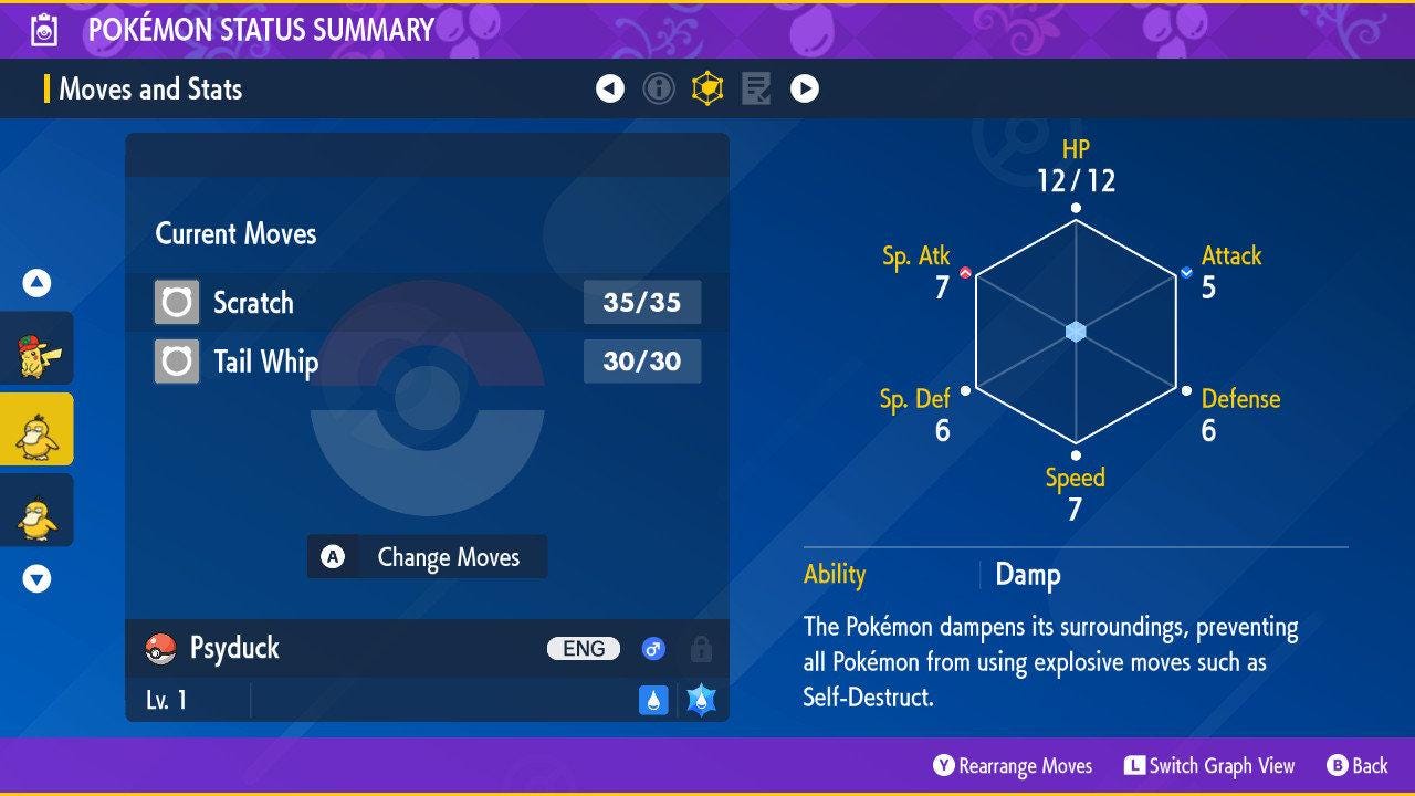 Shiny PSYDUCK Pokémon Scarlet Violet 6IV Competitive Battle Ready - Pokémon Scarlet & Violet digital Pokémon trade image 3