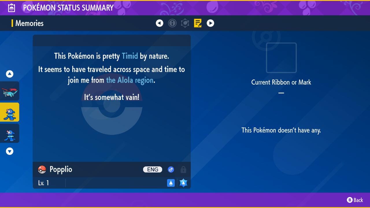 Shiny POPPLIO Pokémon Scarlet and Violet 6IV Competitive Battle Ready – image 3