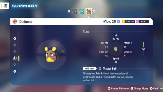 Shiny DEDENNE Pokémon Legends ZA 6IV Competitive Battle Ready - Pokémon Legends: Z-A digital Pokémon trade by PokeTradingShop