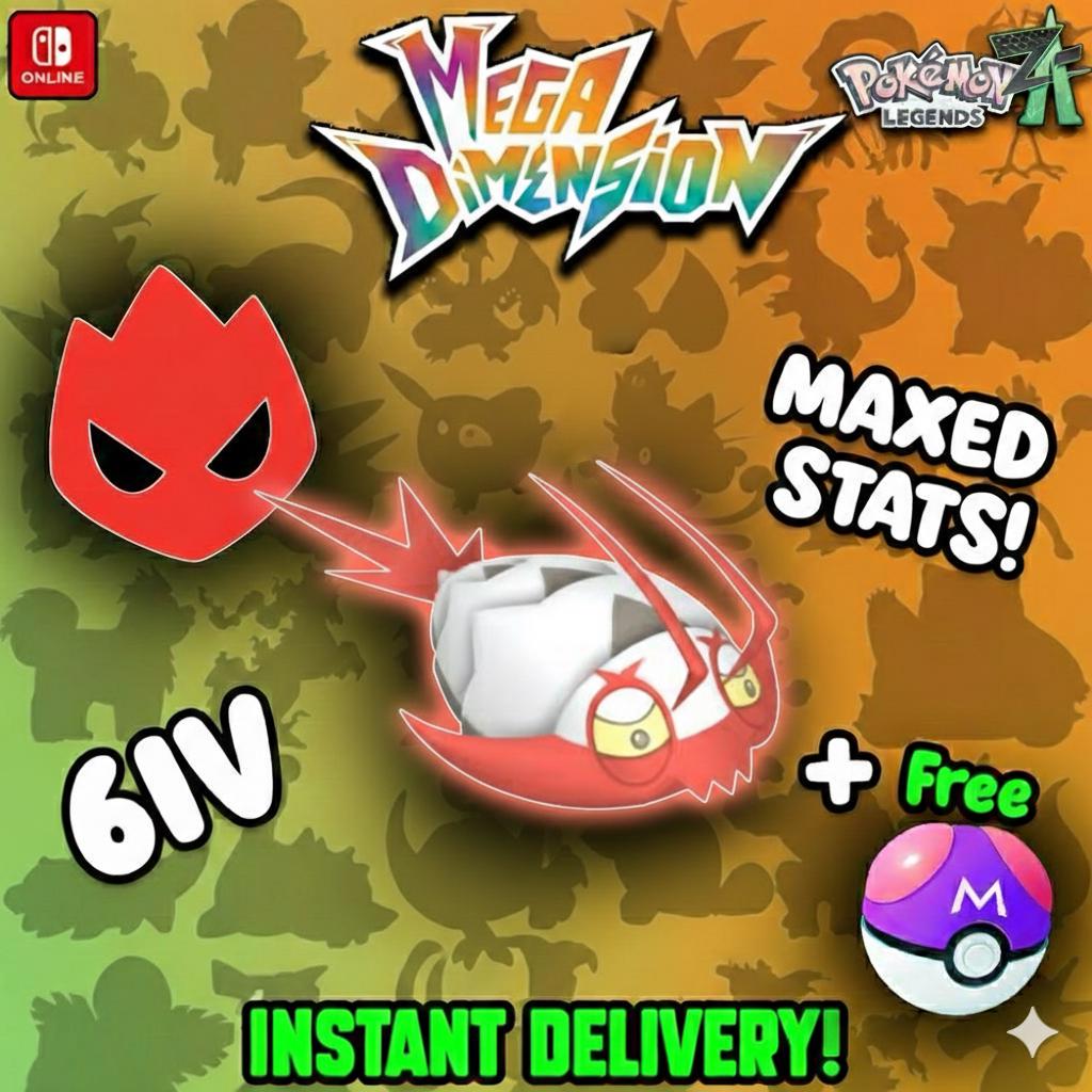 Shiny Alpha Wimpod Pokemon Legends Za Mega Dimension DLC 6IV Competitive Battle - Pokémon Legends: Z-A digital Pokémon trade