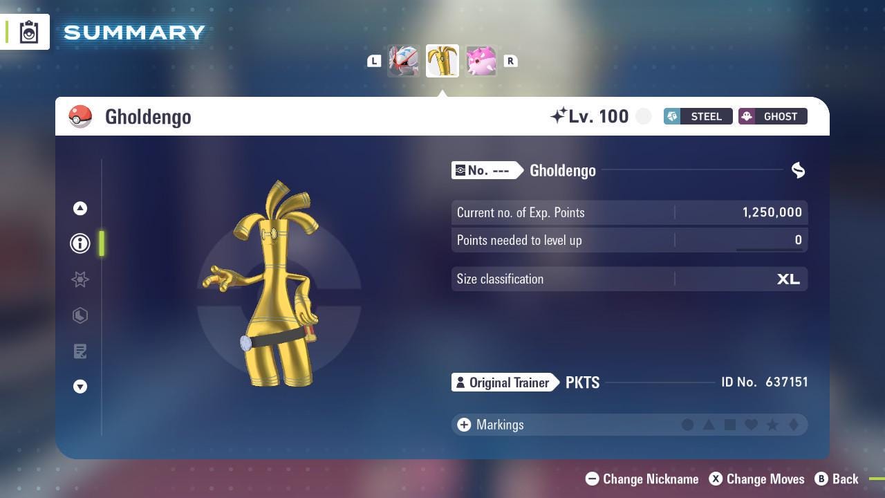 Shiny Gholdengo Pokemon Legends ZA Mega Dimension DLC 6IV Competitive Battle Ready - Pokémon Legends: Z-A digital Pokémon