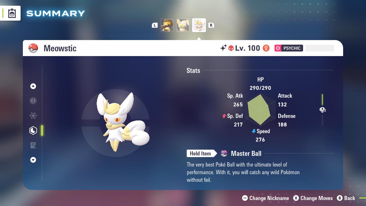 Shiny Alpha Meowstic Pokémon Legends ZA 6IV Competitive Battle Ready – image 2