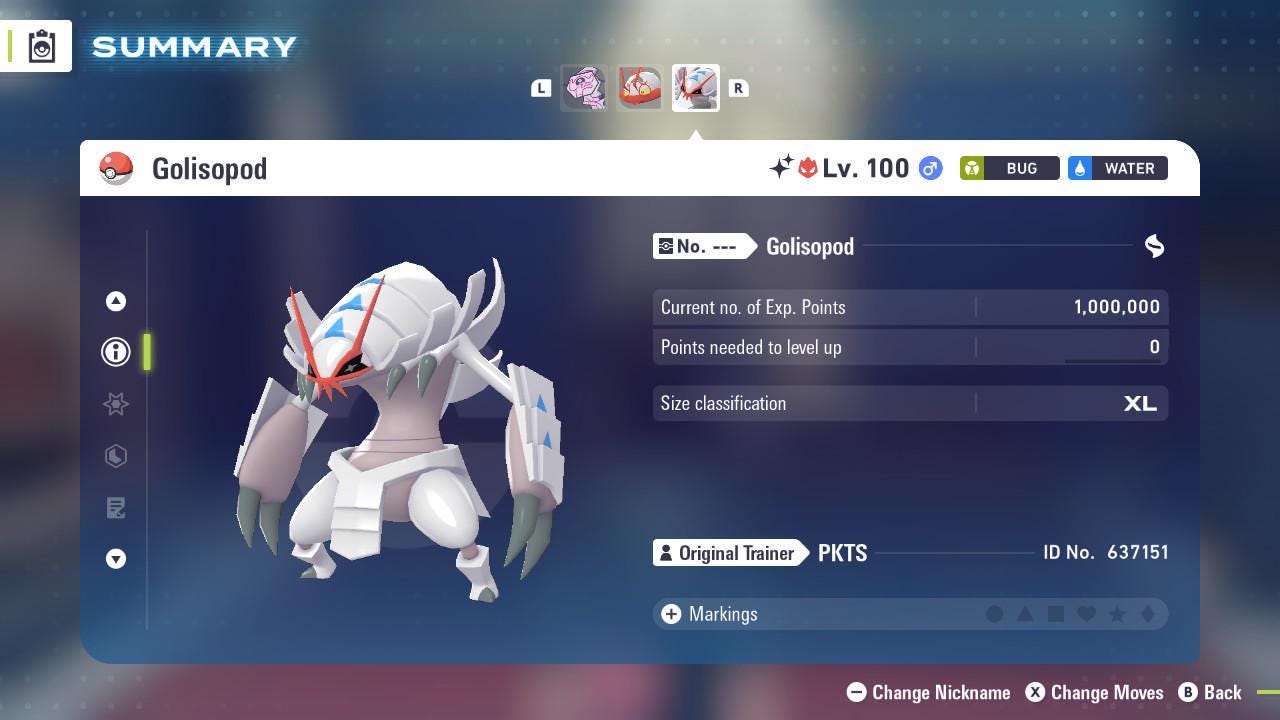 Shiny Alpha Golisopod Pokémon Legends ZA 6IV Competitive Battle Ready - Pokémon Legends: Z-A digital Pokémon trade image 3