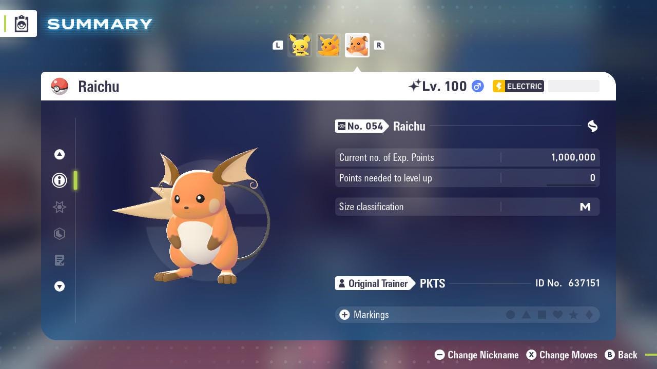 Shiny RAICHU Pokémon Legends ZA 6IV Competitive Battle Ready – image 3