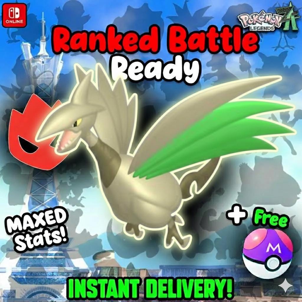 Shiny Alpha Skarmory Pokémon Legends ZA 6IV Competitive Battle Ready - Pokémon Legends: Z-A digital Pokémon trade by
