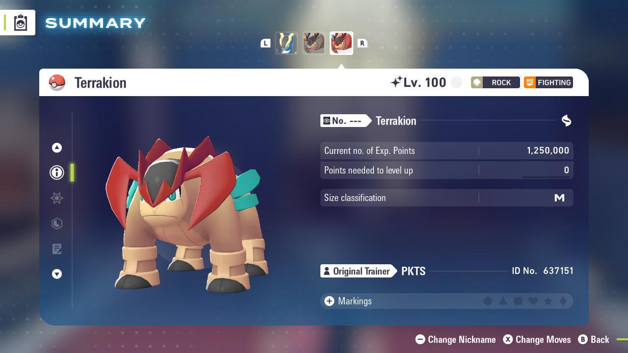 Shiny Terrakion Pokemon Legends Za Mega Dimension DLC 6IV Competitive Battle Ready - Pokémon Legends: Z-A digital Pokémon