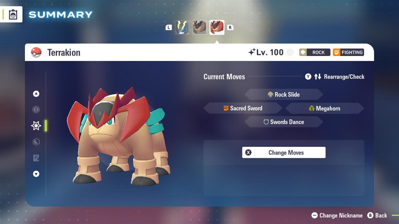 Shiny Terrakion Pokemon Legends Za Mega Dimension DLC 6IV Competitive Battle Ready - Pokémon Legends: Z-A digital Pokémon