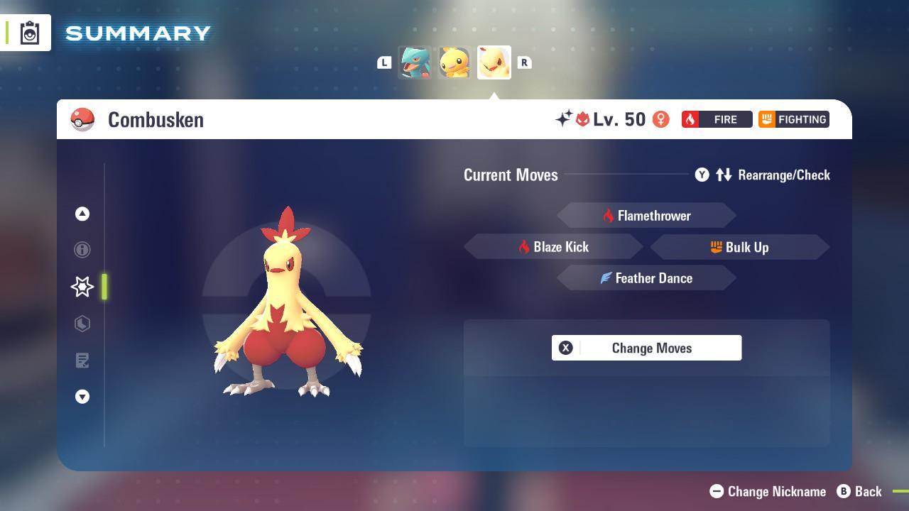 Shiny Alpha Combusken Pokémon Legends ZA 6IV Competitive Battle Ready - Pokémon Legends: Z-A digital Pokémon trade image 3