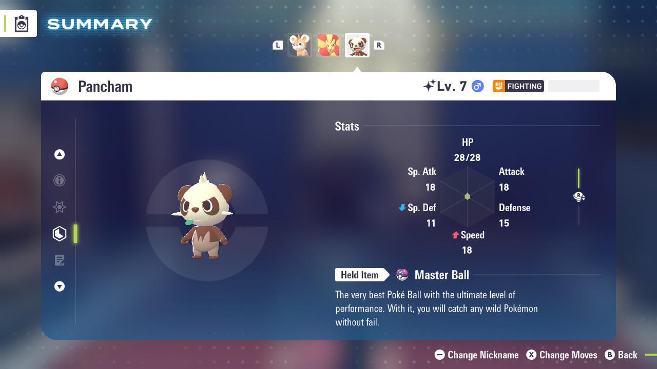 Shiny PANCHAM Pokémon Legends ZA 6IV Competitive Battle Ready - Pokémon Legends: Z-A digital Pokémon trade by PokeTradingShop