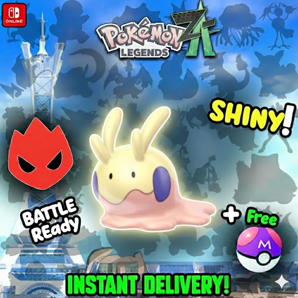 Pokemon Za Lvl 5 Modest SHINY ALPHA 6IV Goomy Pokémon Legends ZA 6IV Competitive - Pokémon Legends: Z-A digital Pokémon trade